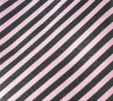               Goldenland slim nyakkendő - Fekete-rózsaszín csíkos Csíkos nyakkendő